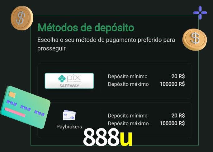 O cassino 888u oferece uma grande variedade de métodos de pagamento